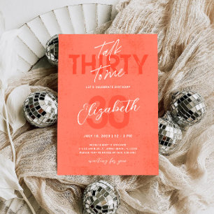 30歳の誕生日招待状カード 招待状