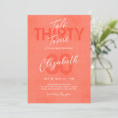 30歳の誕生日招待状カード 招待状 (スタンド正面)