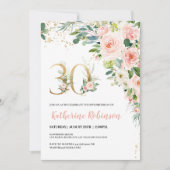 30歳の誕生日招待状大人誕生日 招待状 (正面)