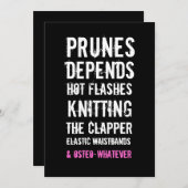 30歳の誕生日招待状 - おばさん & 老婦人たち 招待状 (正面/裏面)