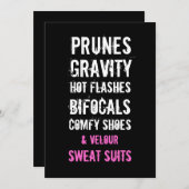 30歳の誕生日招待状-ダメス&オールドレディーズ 招待状 (正面/裏面)