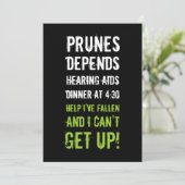 30歳の誕生日招待状-古いフォーク 招待状 (スタンド正面)