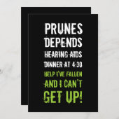 30歳の誕生日招待状-古いフォーク 招待状 (正面/裏面)