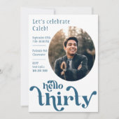 30歳の誕生日招待状 招待状 (正面)