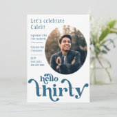 30歳の誕生日招待状 招待状 (スタンド正面)