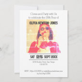 30歳の誕生日招待状 招待状 (裏面)