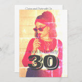 30歳の誕生日招待状 招待状 (正面/裏面)