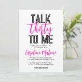 30歳の誕生日招待状 招待状 (スタンド正面)