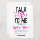 30歳の誕生日招待状 招待状 (正面/裏面)