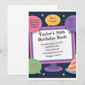 30歳の誕生日招待状 招待状 (正面/裏面)