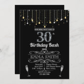 30歳の誕生日招待状 招待状 (正面/裏面)
