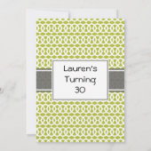 30歳の誕生日招待状 招待状 (裏面)