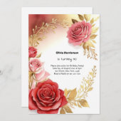 30歳の誕生日招待状 招待状 (正面/裏面)