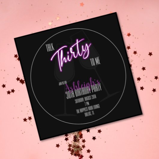 30歳の誕生日招待状-30歳の私に話す 招待状