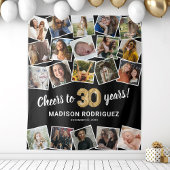 30歳の誕生日数々の写真の背景 タペストリー