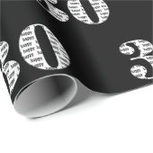 30歳の誕生日文字 ラッピングペーパー (ロールコーナー)