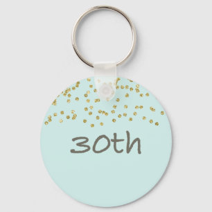 30歳の誕生日紙吹雪 キーホルダー