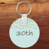 30歳の誕生日紙吹雪 キーホルダー (正面)