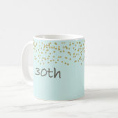 30歳の誕生日紙吹雪 コーヒーマグカップ (正面左)