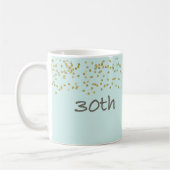30歳の誕生日紙吹雪 コーヒーマグカップ (左)