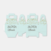 30歳の誕生日紙吹雪 パーソナライズされた フェイバーボックス (折り畳みなし)