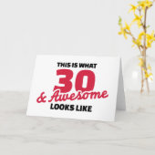 30歳の誕生日素晴らしだ カード (黄色い花)