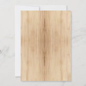 30歳の誕生日素朴木ひまわり水彩 招待状 (裏面)