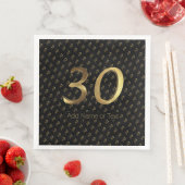 30歳の誕生日結婚ブラック金ゴールド (インサイチュ)