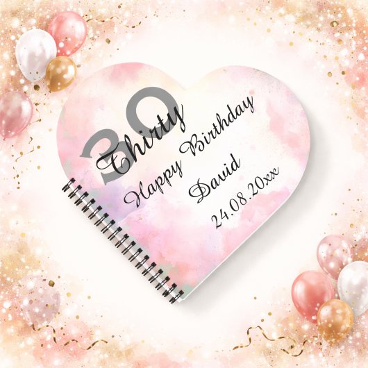 30歳の誕生日記念のオーダーメイドノート ノートブック