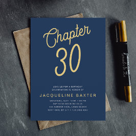 30歳の誕生日金ゴールドスクリプト30歳の誕生日 招待状
