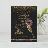 30歳の誕生日20歳キスをするの別れ – バラ 招待状 (スタンド正面)