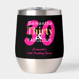 30歳の誕生日30と素晴らしいホットピンクブラックパーティー