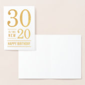 30歳の誕生日30は新しい20歳 箔カード (ディスプレー)