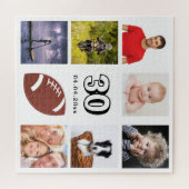 30歳の誕生日30フォトコラージュ白人男性 ジグソーパズル (横)