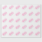 30歳の誕生日30歳になるピンクの文字 ラッピングペーパー (フラット)