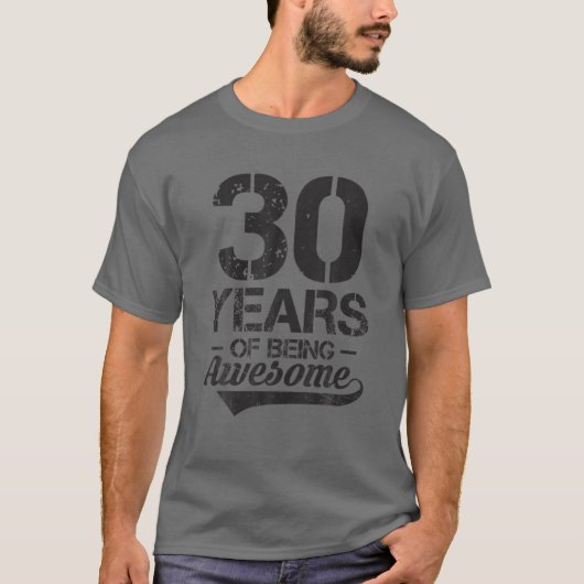30歳の誕生日30歳ヴィンテージ30歳Bei Tシャツ (正面)