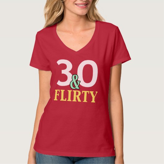 30歳の誕生日30歳気のあるそぶりをしたと Tシャツ (正面)