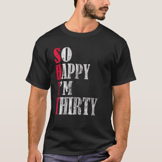 30歳の誕生日30歳B D Tシャツ (正面)