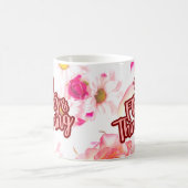 30歳の誕生日30気のあるそぶりをしたと繁栄するおもしろいピンク コーヒーマグカップ (中央)