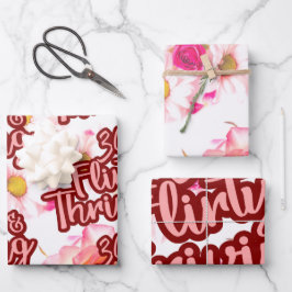 30歳の誕生日30気のあるそぶりをしたと繁栄するおもしろいピンク ラッピングペーパーシート