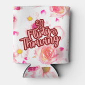 30歳の誕生日30気のあるそぶりをしたと繁栄するおもしろいピンク 缶クーラー (正面)