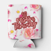 30歳の誕生日30気のあるそぶりをしたと繁栄するおもしろいピンク 缶クーラー (裏面)