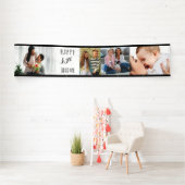 30歳の誕生日4フォトストリップパーソナライズされた 横断幕 (インサイチュ)