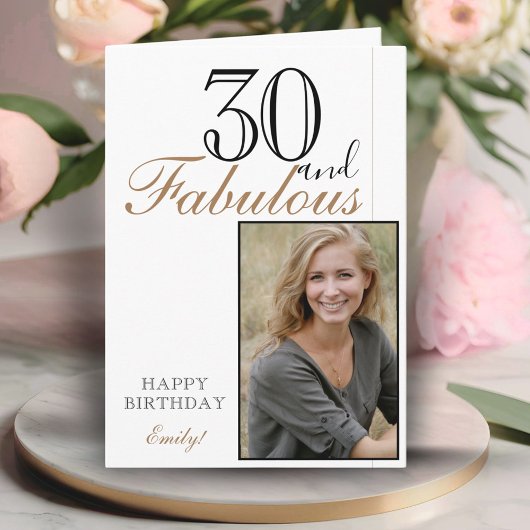 30歳の誕生日 おしゃれな写真 カード