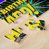 30歳の誕生日:おもしろいカラフル、お祝い花火 ジグソーパズル (側面)