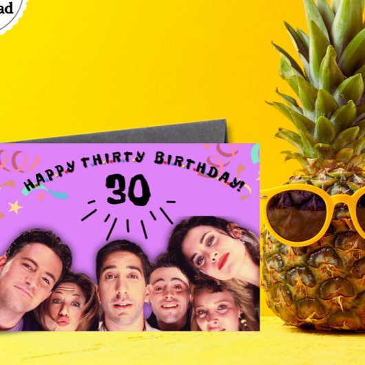 30歳の誕生日 , おもしろい友達の誕生日カード サンキューカード