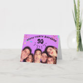 30歳の誕生日 , おもしろい友達の誕生日カード サンキューカード (正面)