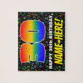 30歳の誕生日 – おもしろい、カラフル音楽シンボル、30 ジグソーパズル (縦)