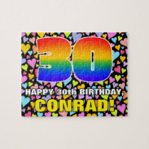 30歳の誕生日 – おもしろい、愛するハートシェイプ+「30」