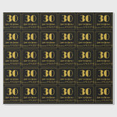 30歳の誕生日～インスパイアアールデコ30歳の名前 ラッピングペーパー (フラット)